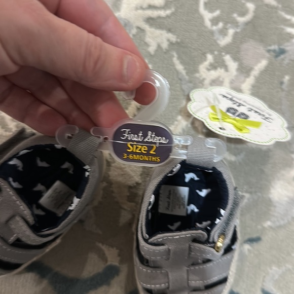 💕 Stepping stones first steps gift baby shoes pair NWT $34 sz 2 3-6 months 💕 - Picture 9 of 13
